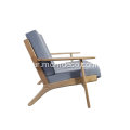 Hans Wegner Fabric Plank - مقعد 3 مقاعد